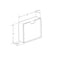Azar Displays Clear Acrylic Block Sign Holder Frame 3' x 3', Top Load, 2PK 104553-2PK - alternate 3